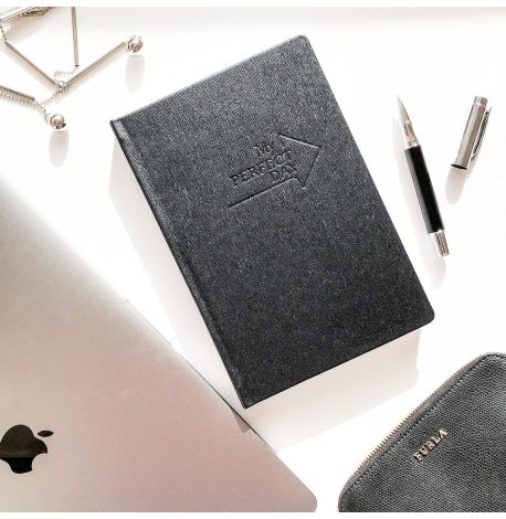 Недатований блокнот-щоденник Active My perfect day (чорний металік)