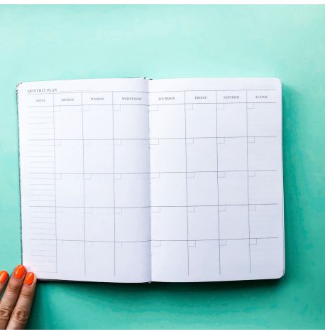 Недатований блокнот-щоденник Active My perfect day (чорний металік)