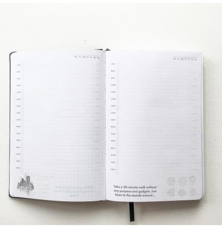 Недатований блокнот-щоденник Active My perfect day (синій металік)