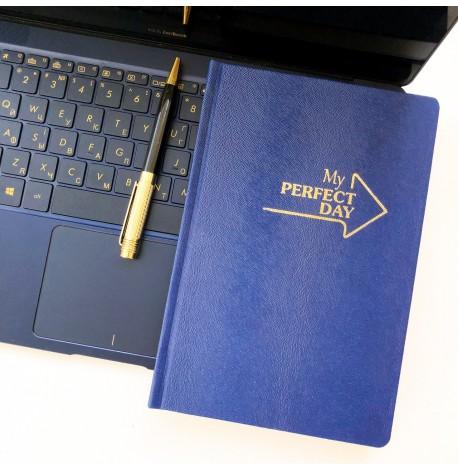 Недатований блокнот-щоденник Active My perfect day (синій металік)