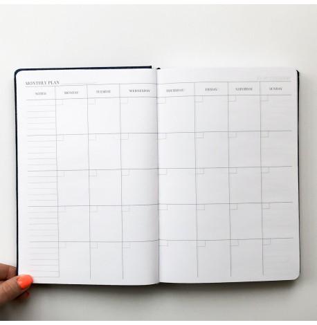 Недатований блокнот-щоденник Active My perfect day (синій металік)