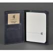 Обкладинка для паспорта зі шкіри 2.0 (темно-синя)
