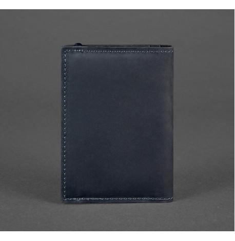 Обкладинка для паспорта зі шкіри 2.0 (темно-синя)