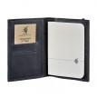 Обкладинка для паспорта зі шкіри 2.0 (темно-синя)