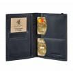 Обкладинка для паспорта зі шкіри 2.0 (темно-синя)