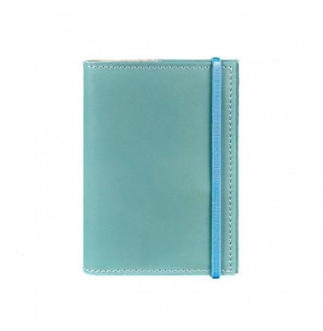 Обложка для паспорта из кожи 1.0 (бирюзовая)