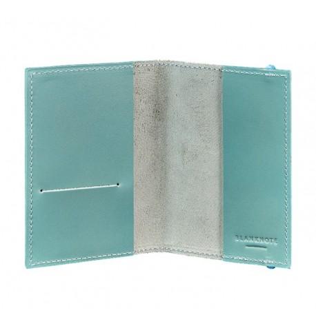 Обложка для паспорта из кожи 1.0 (бирюзовая)