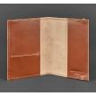 Обкладинка для паспорта зі шкіри 1.0 (світло-коричнева)