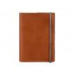 Обкладинка для паспорта зі шкіри 1.0 (світло-коричнева)