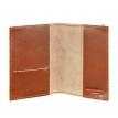 Обкладинка для паспорта зі шкіри 1.0 (світло-коричнева)