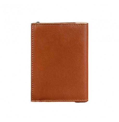 Обкладинка для паспорта зі шкіри 1.0 (світло-коричнева)