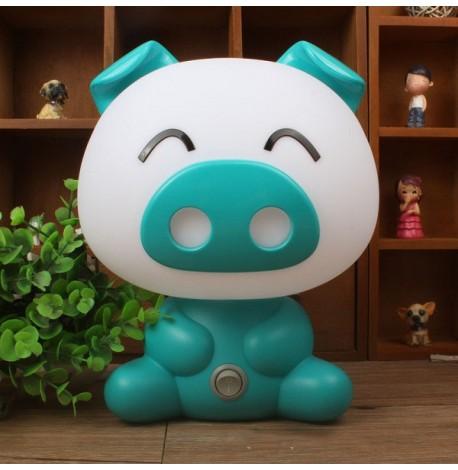 Світильник нічник "Свинка" (блакитна)