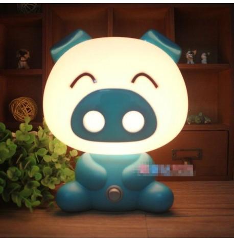 Світильник нічник "Свинка" (блакитна)