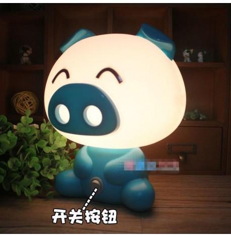 Світильник нічник "Свинка" (блакитна)