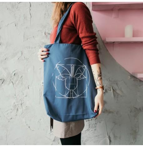 Сумка из саржи с Гусем "Да Вінчі"