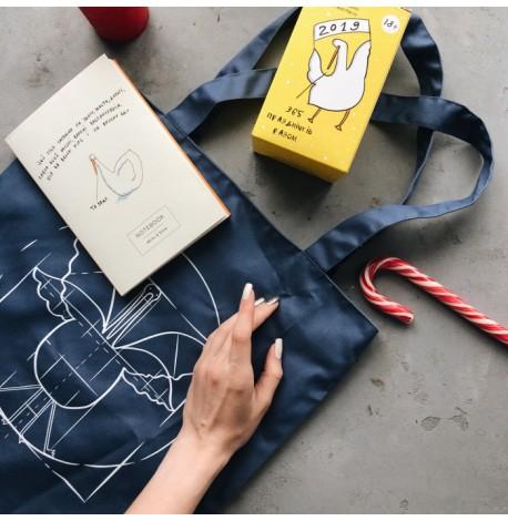 Сумка из саржи с Гусем "Да Вінчі"