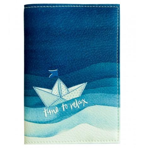 Обкладинка для паспорта "Кораблик Time to relax"