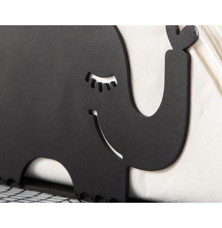 Салфетница "Черный слон" (черная)