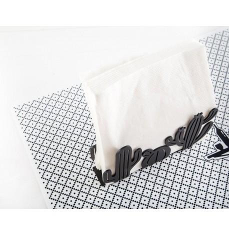 Салфетница "Кактусы" (черная)