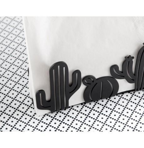 Салфетница "Кактусы" (черная)