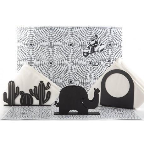 Салфетница "Кактусы" (черная)