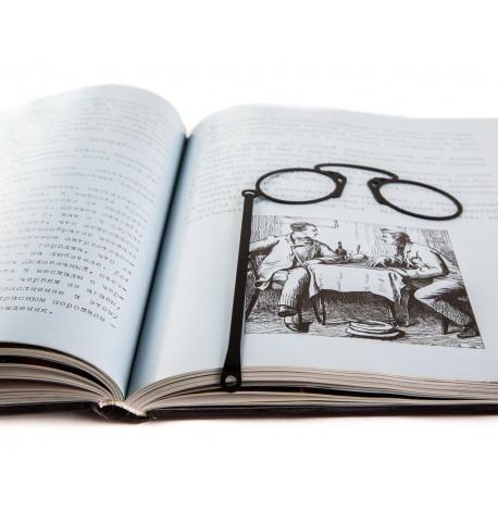 Закладка для книг «Пенсне» (чорна)