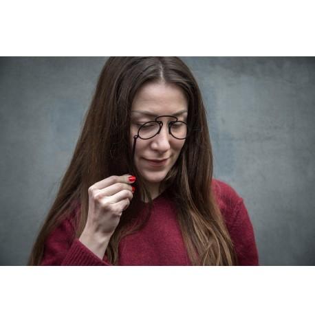 Закладка для книг «Пенсне» (чорна)