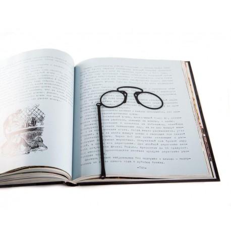 Закладка для книг «Пенсне» (чорна)