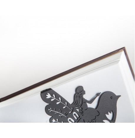 Закладка для книг "Принцесса на лебеде 2" (черная)