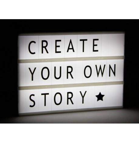 Світильник лайтбокс з буквами LEDR А4 (кремовий)