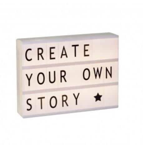 Світильник лайтбокс з буквами LEDR А4 (кремовий)