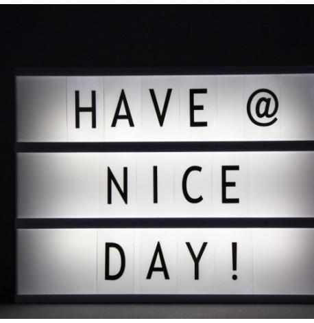 Світильник лайтбокс з буквами LEDR А4 (кремовий)