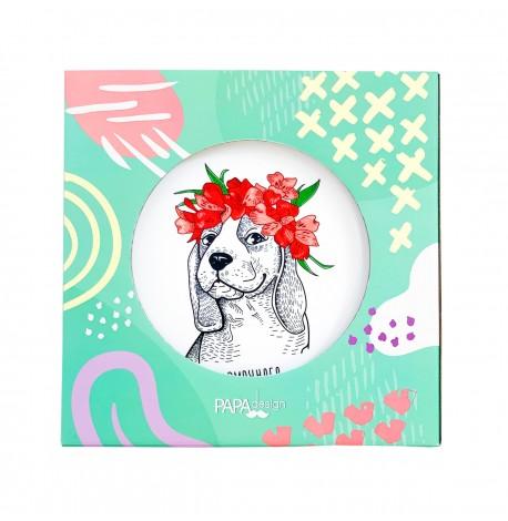 Тарелка с собачкой «Бигль»