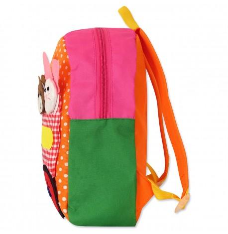 Детский рюкзак "Машина с животными" оранжевый 