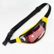 Поясна сумка-бананка жовта прозора