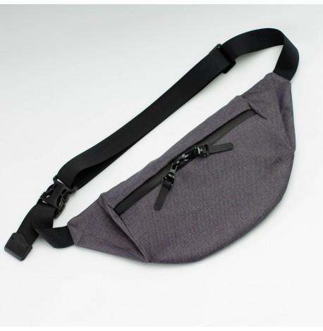 Поясная сумка-бананка меланжевая Large