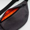 Поясная сумка-бананка меланжевая Large