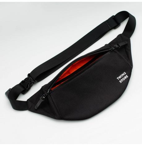 Поясная сумка-бананка черная Large