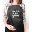 Фартук You are what you eat (черный)