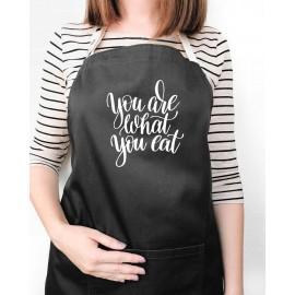 Фартух You are what you eat (чорний)