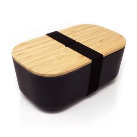 Ланч бокс з бамбука Bamboo Box Be Different (чорний)