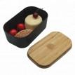 Ланч бокс из бамбука Bamboo Box Be Different (черный)