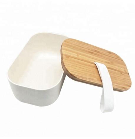 Ланч бокс из бамбука Bamboo Box Be Different (бежевый)