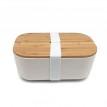 Ланч бокс из бамбука Bamboo Box Be Different (бежевый)