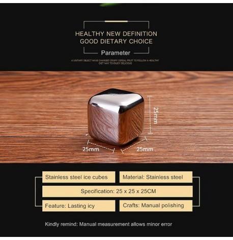 Стальные камни для виски Chilling Power Eight (8 шт.)