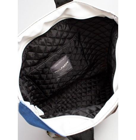 Котоновая летняя сумка Poolparty Navy Chicks