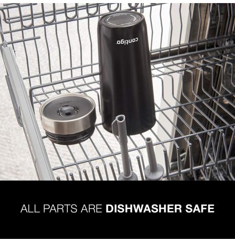 Термостакан из нержавеющей стали с трубочкой Contigo Luxe Insulated (530 мл) Licorice