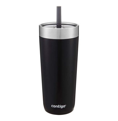 Термостакан из нержавеющей стали с трубочкой Contigo Luxe Insulated (530 мл) Licorice