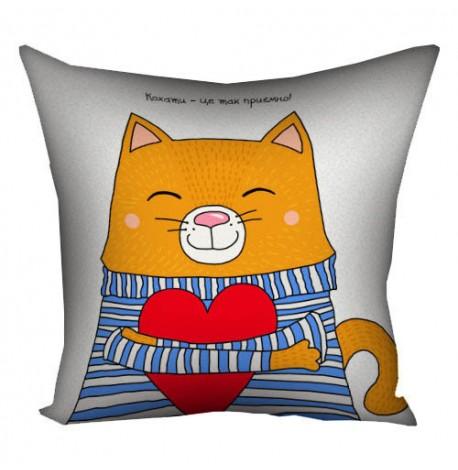 Подушка "Кохати - це так приємно", 40х40 см