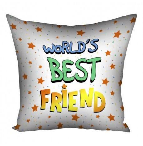 Подушка Worlds best friend, 30х30 см